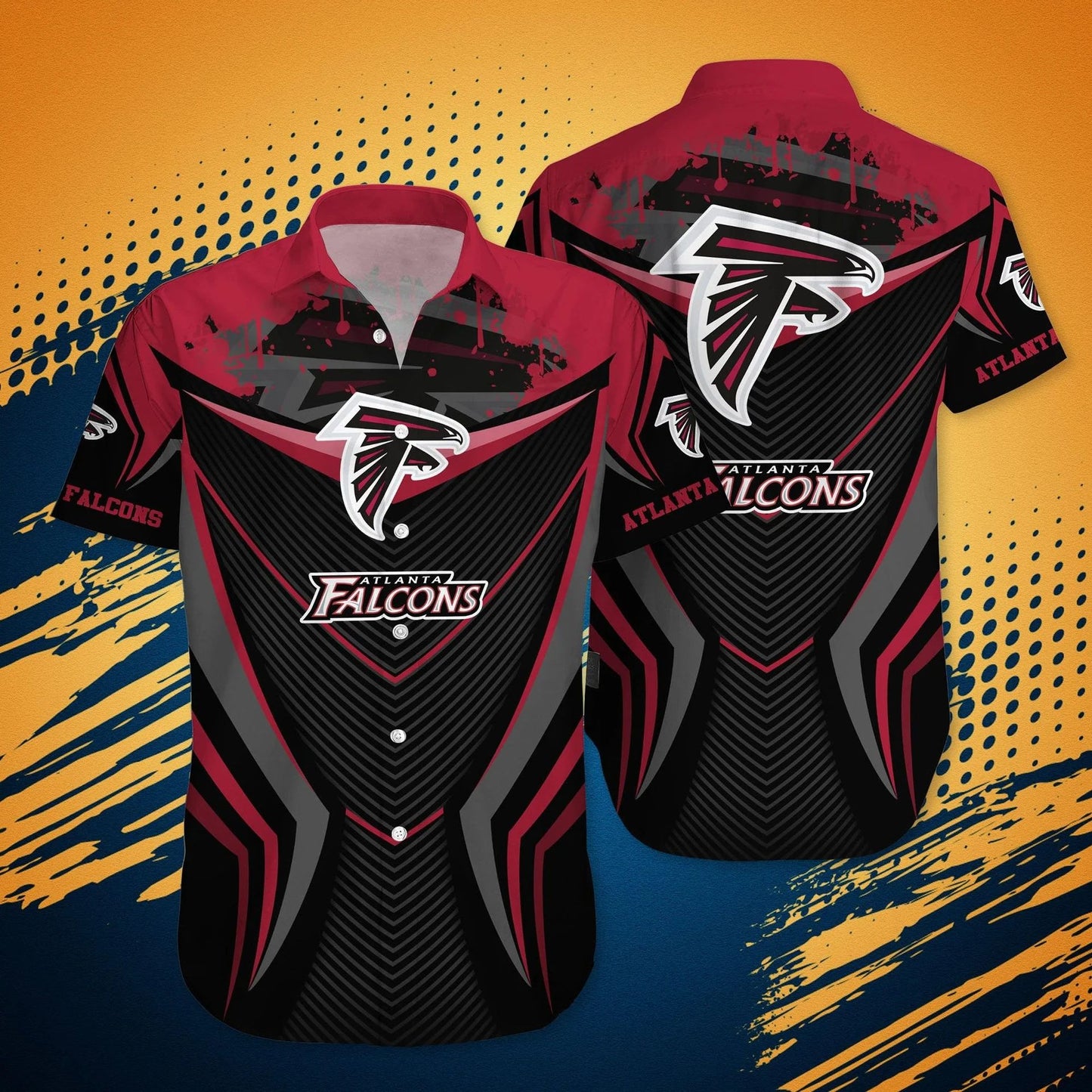 Atlanta Falcons Hawaiian Shirt Dynamic Chevron Design 855147