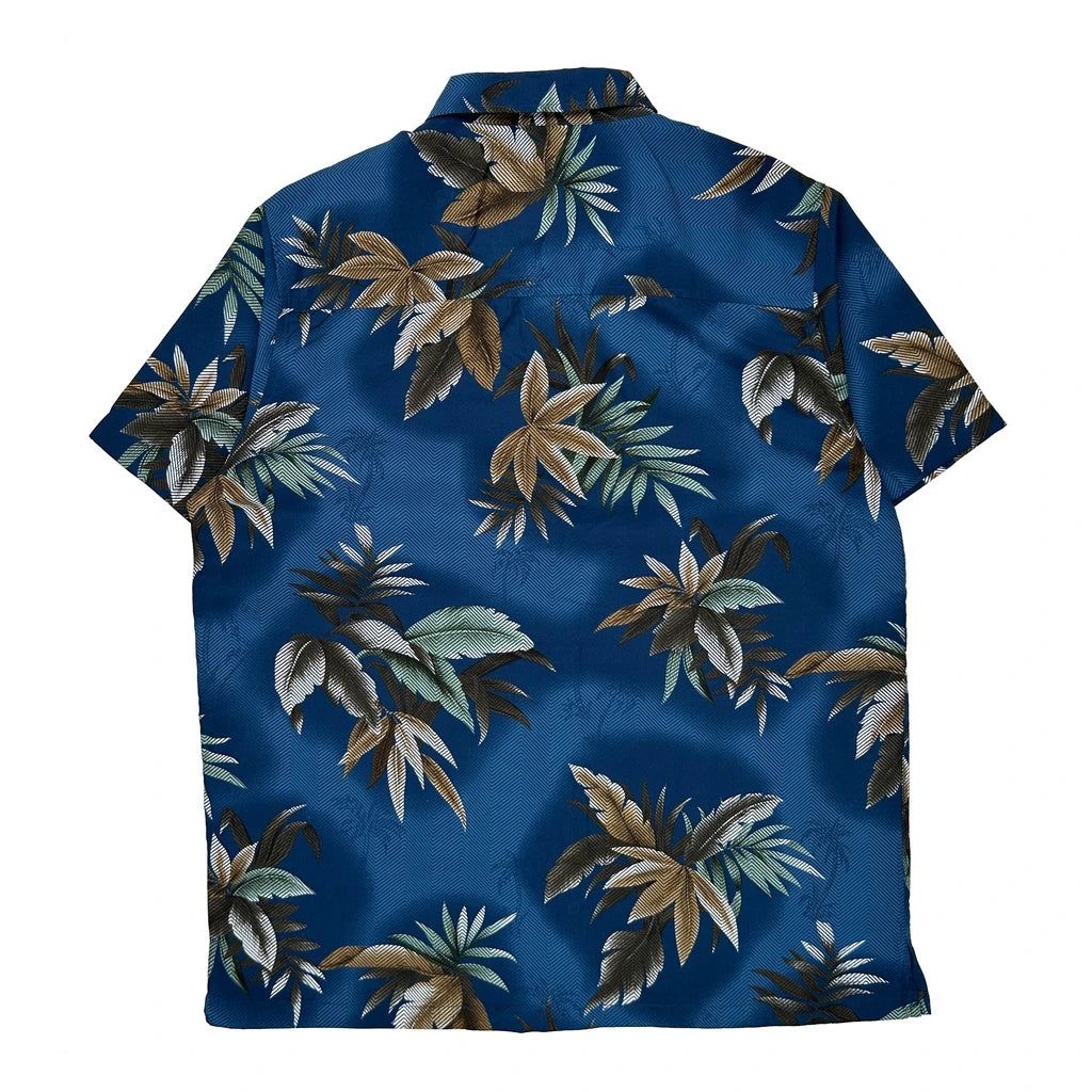 Unbranded Floral Hawaiian Shirt - Large Brown Cotton