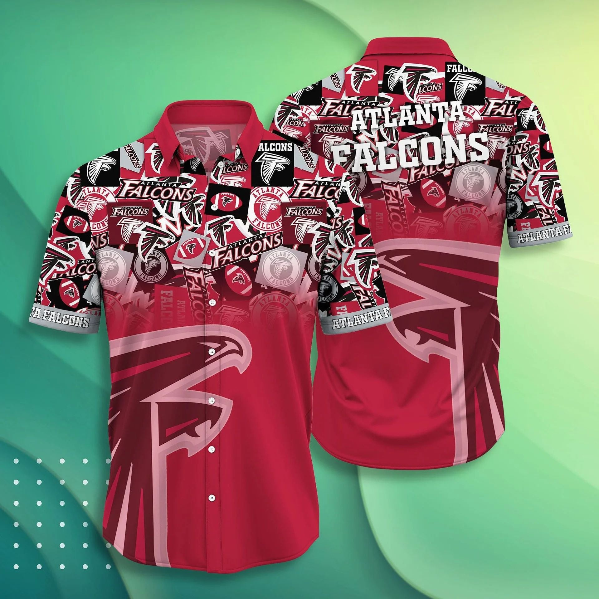 Atlanta Falcons Hawaiian Shirt Iconic Collage Design 759914