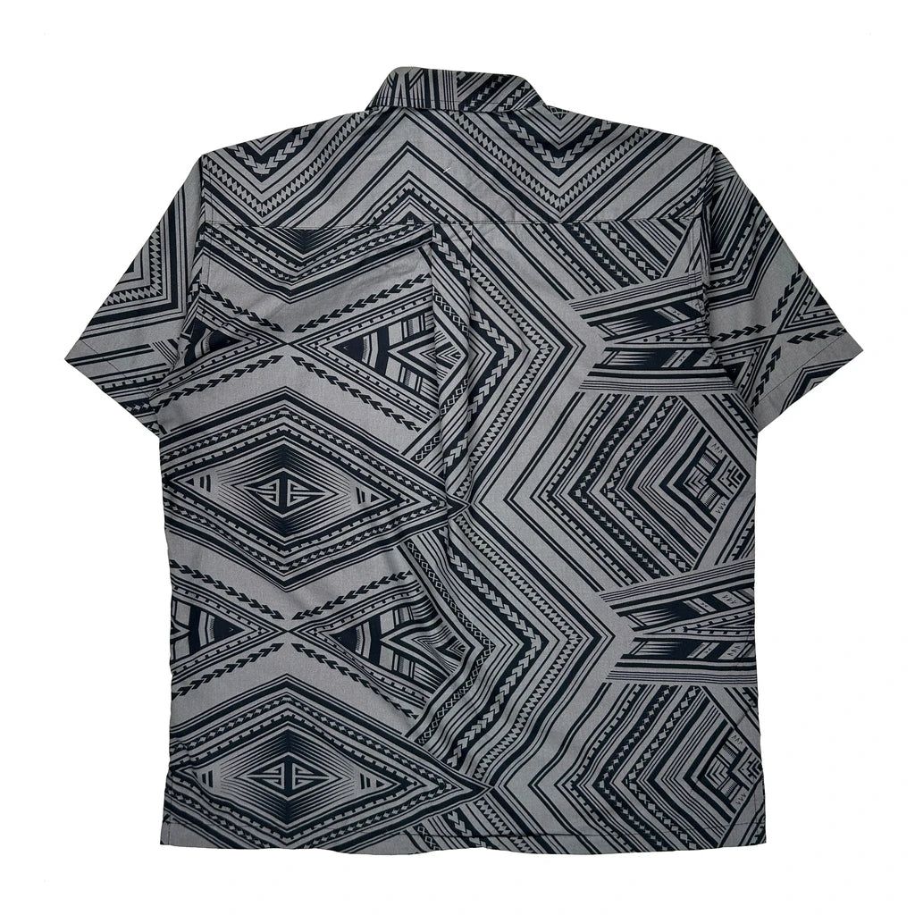Eveni Hawaiian Shirt - XL Black Cotton