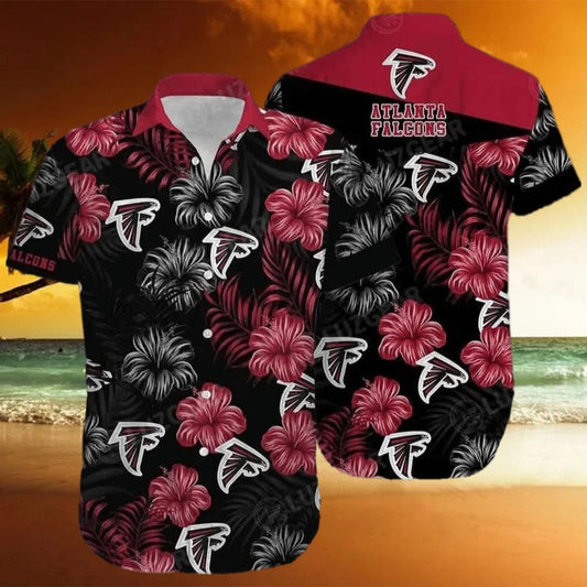 Atlanta Falcons Hawaiian Shirt Midnight Blossom Design 522855