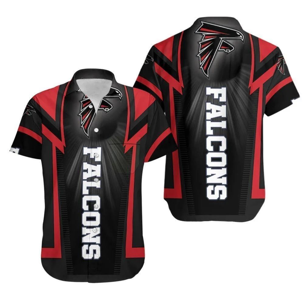 Atlanta Falcons Hawaiian Shirt with Lightning Bolt Design 878061