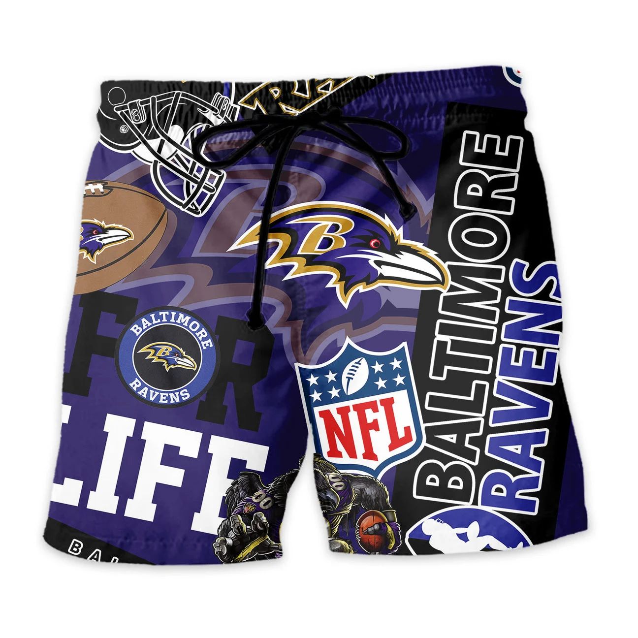 Baltimore Ravens Hawaiian Shirt For Life 119447