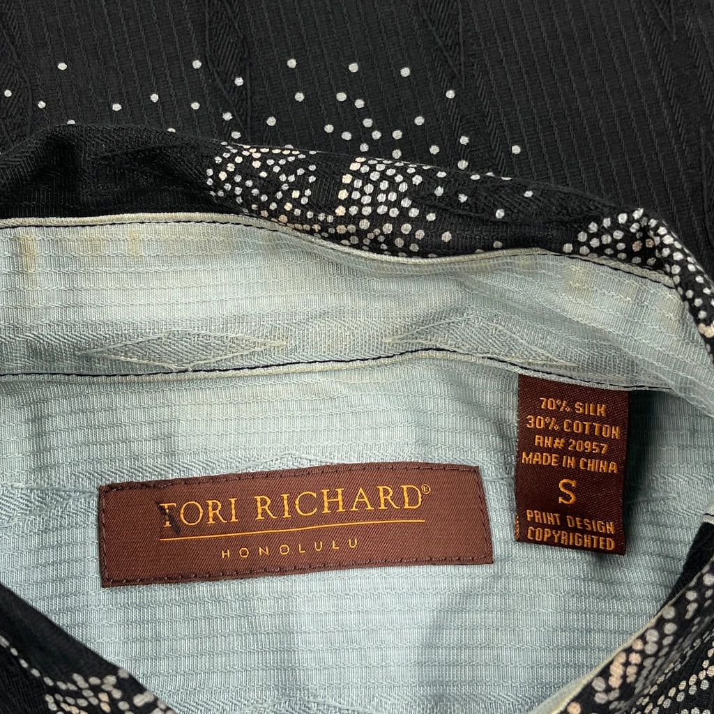 Tori Richard Graphic Hawaiian Shirt - Small White Silk