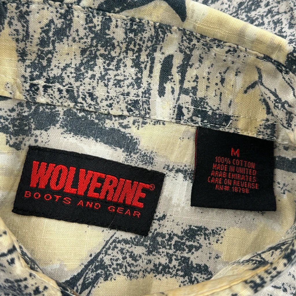Wolverine Hawaiian Shirt - Medium Multicoloured Cotton