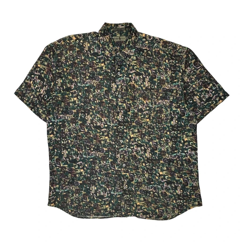Robert Stock Hawaiian Shirt - Large Multicoloured Viscose