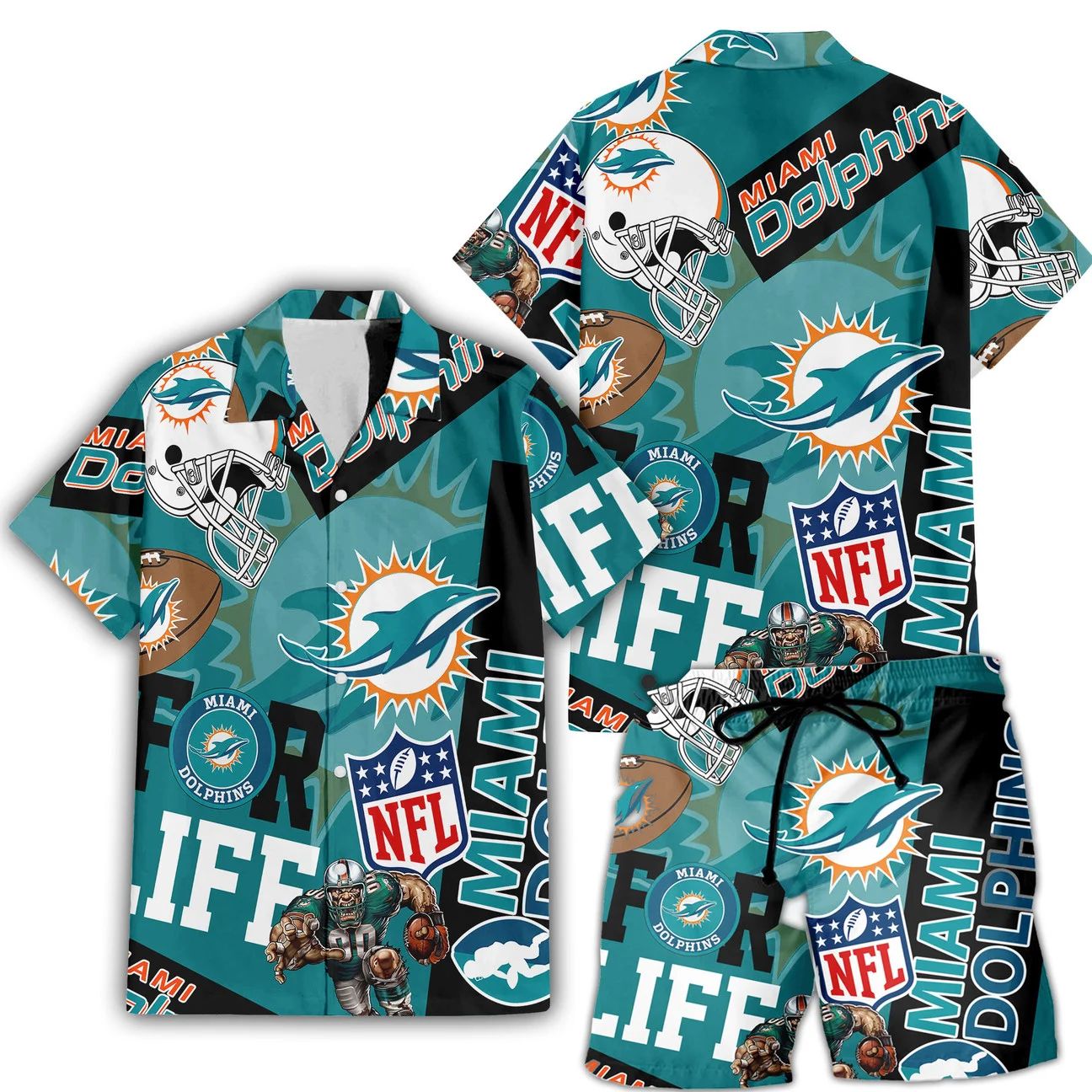 Miami Dolphins Hawaiian Shirt For Life 570815