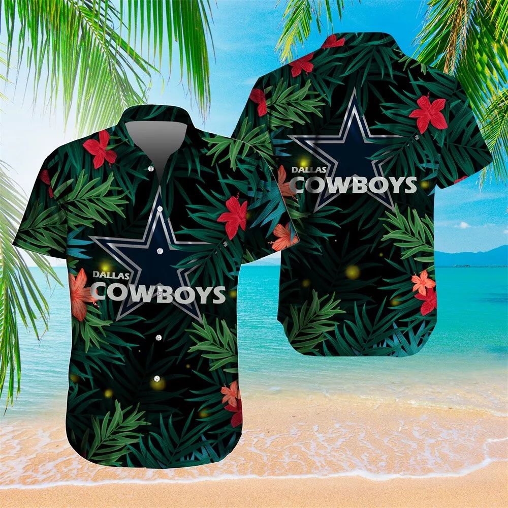 Dallas Cowboys Hawaiian Shirt Tropical Night Design 724767