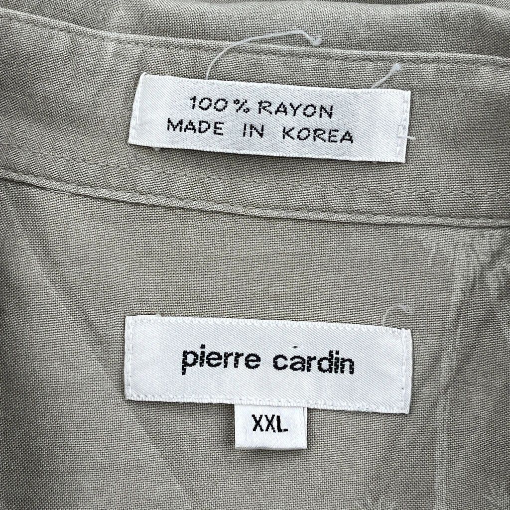 Pierre Cardin Floral Hawaiian Shirt - 2XL Beige Viscose