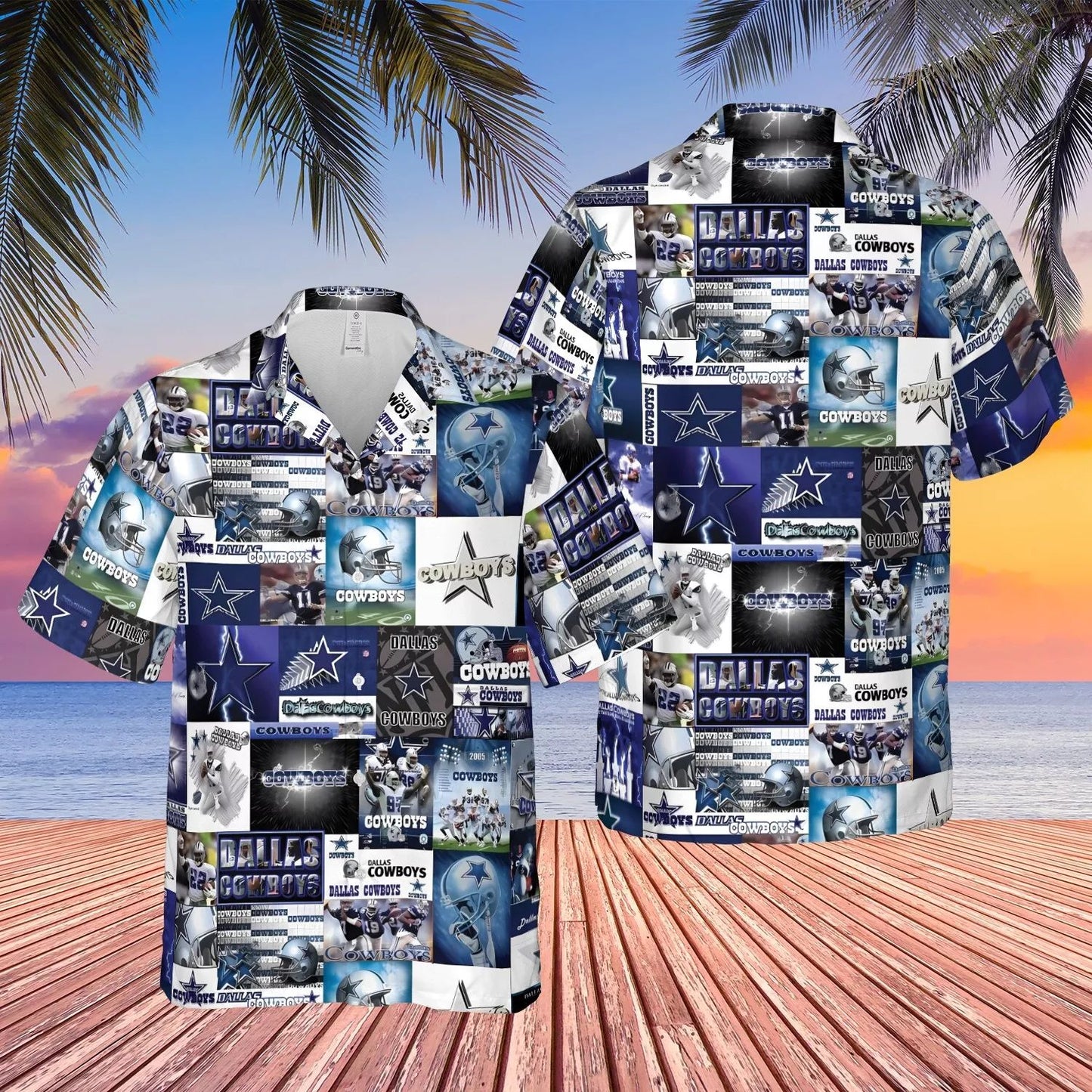 Dallas Cowboys Hawaiian Shirt with Collage Design 842648