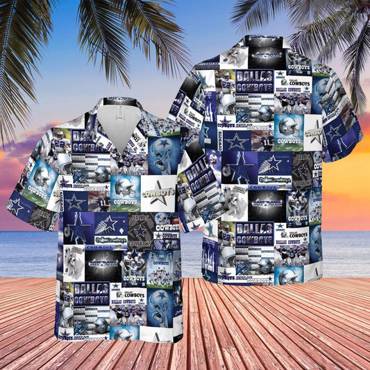 Dallas Cowboys Hawaiian Shirt with Collage Design 842648