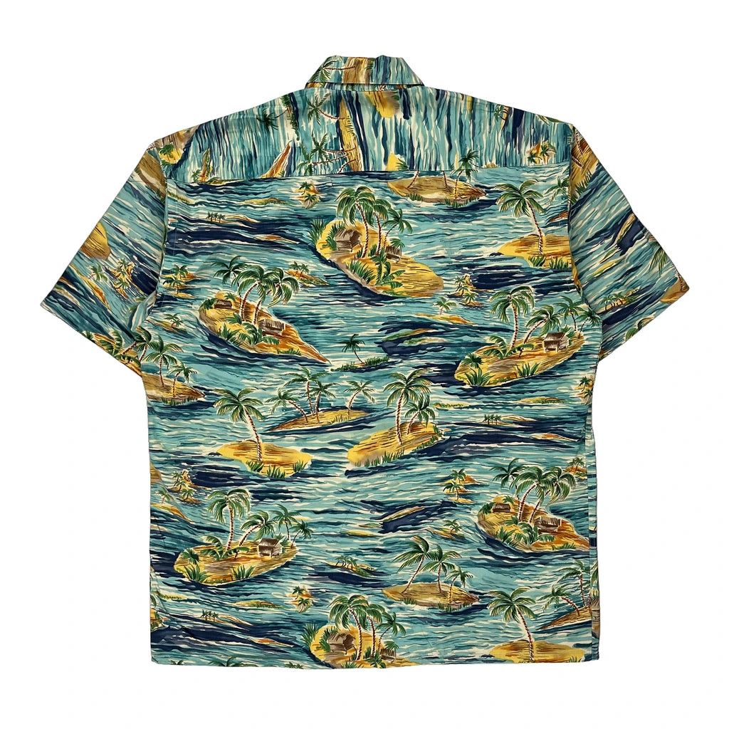 Campia Moda Graphic Hawaiian Shirt - Large Multicoloured Cotton