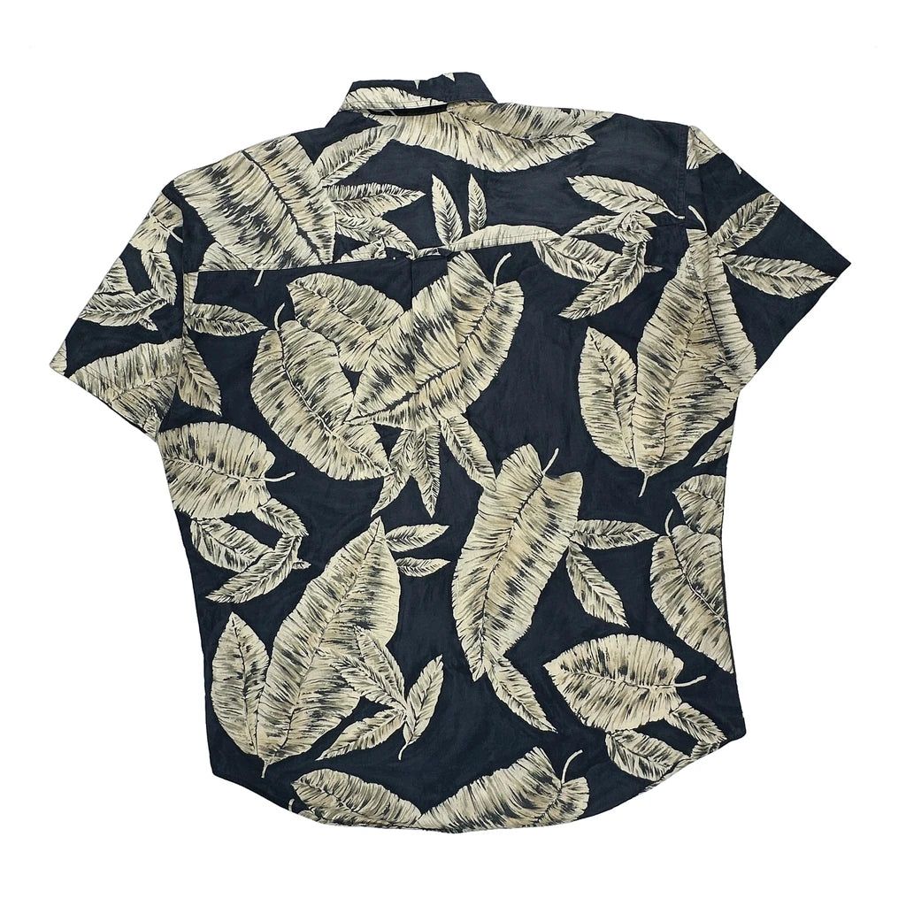 Chaps Ralph Lauren Hawaiian Shirt - Large Black Cotton