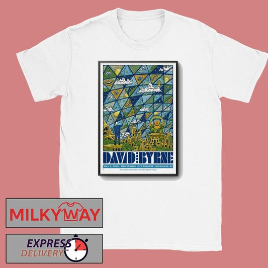 May 3 2026 David Byrne Poster Milwaukee, WI shirt