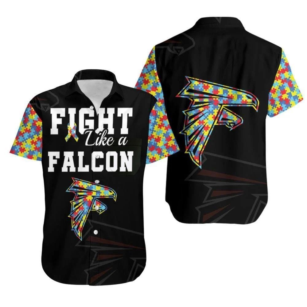 Atlanta Falcons Autism Support Hawaiian Shirt 347083