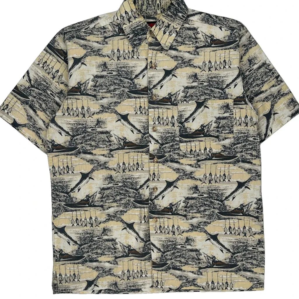 Wolverine Hawaiian Shirt - Medium Multicoloured Cotton