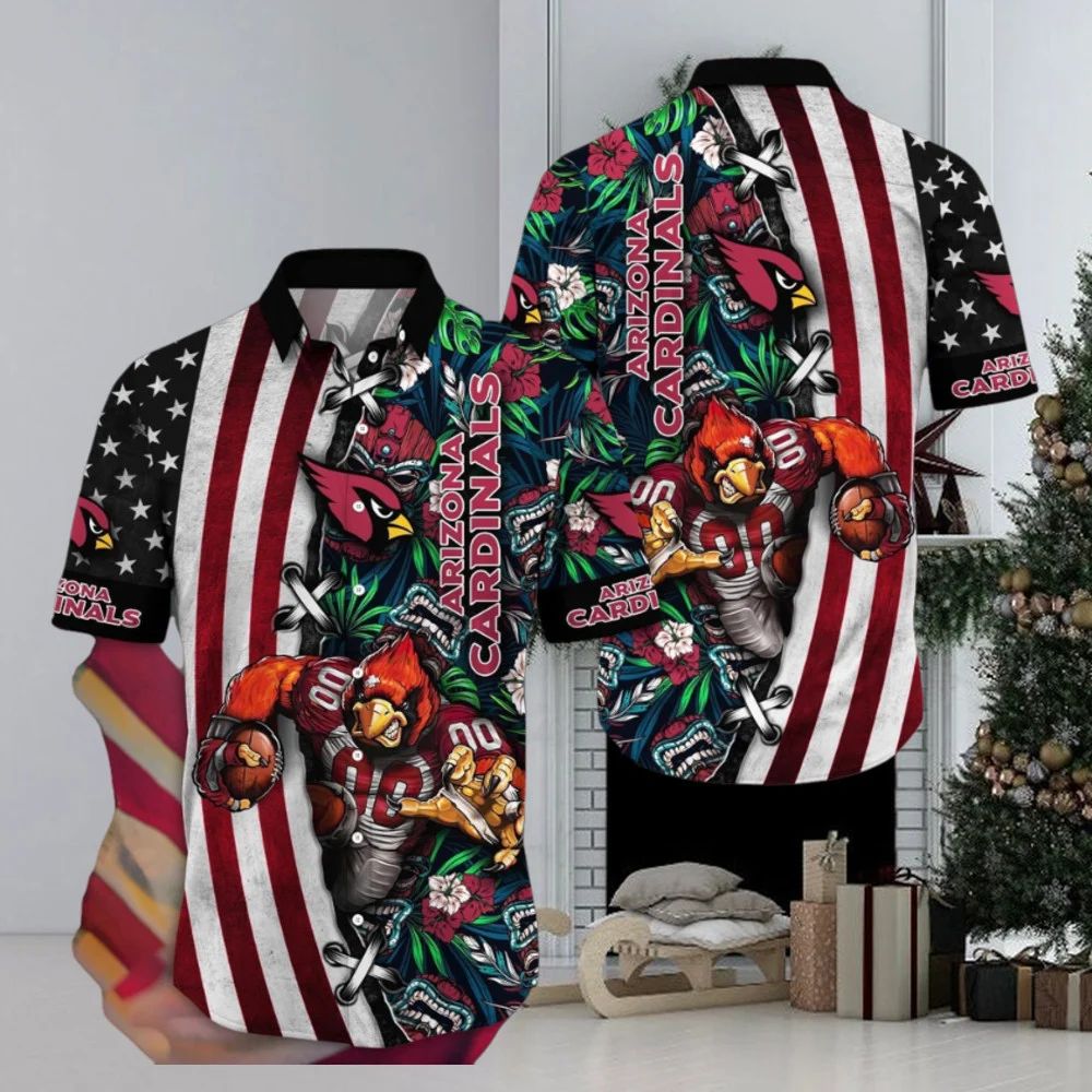 Arizona Cardinals Hawaiian Shirt Stars Tropics Design 631892