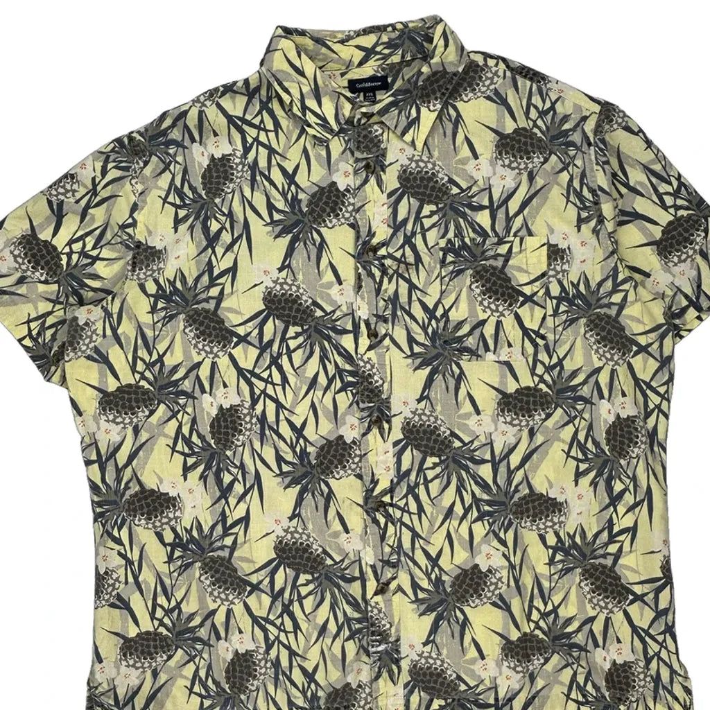 Croft & Barrow Floral Hawaiian Shirt - 2XL Multicoloured Cotton