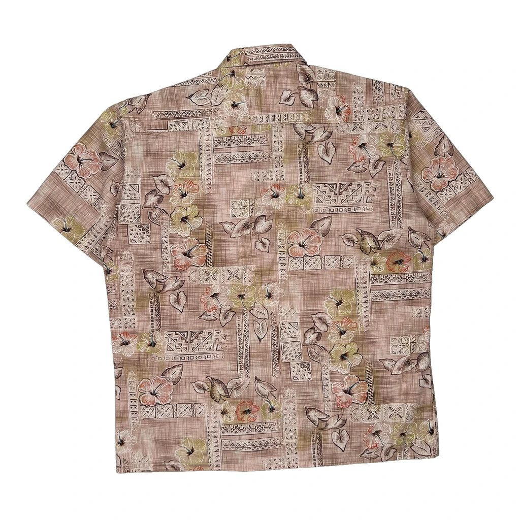 Campia Moda Floral Hawaiian Shirt - Large Multicoloured Cotton