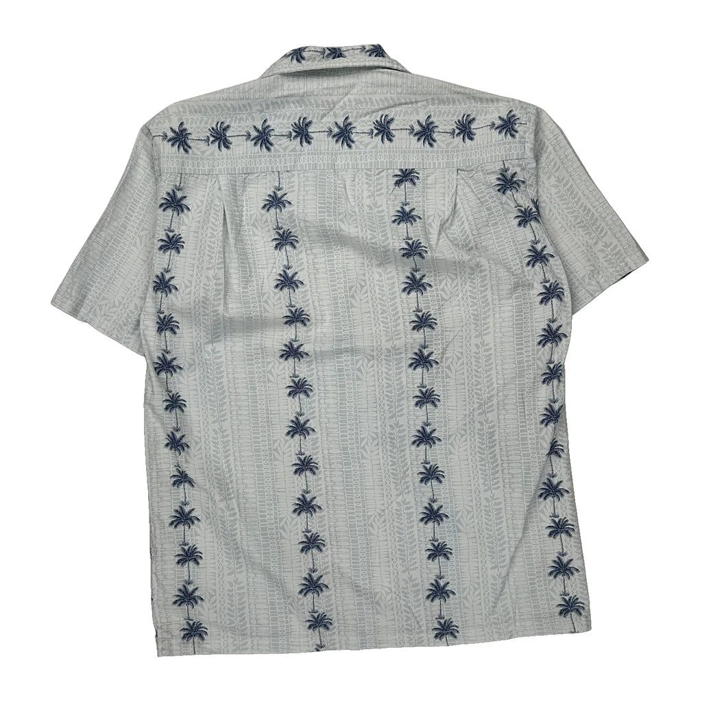 Pacific Legend Hawaiian Shirt - Large White Cotton
