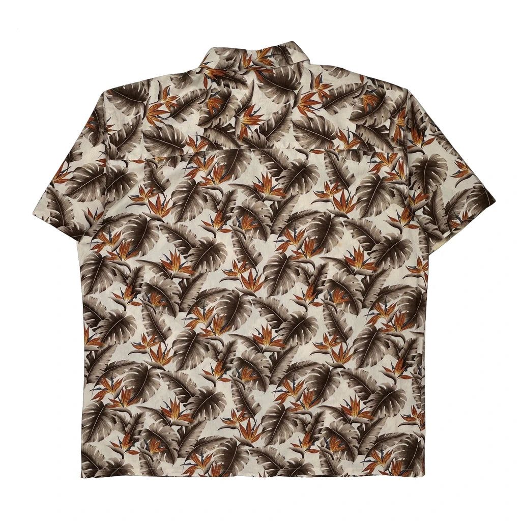Island Shores Floral Hawaiian Shirt - XL Multicoloured Cotton