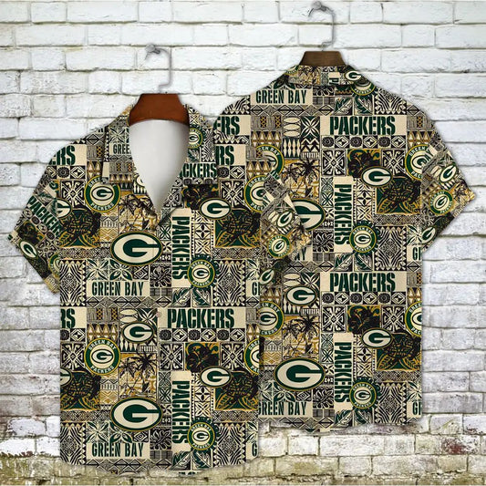 Green Bay Packers Tribal Heritage Hawaiian Shirt 642791