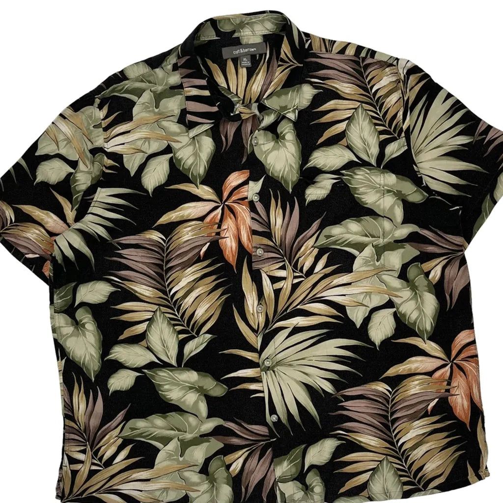 Croft & Barrow Hawaiian Shirt - XL Multicoloured Cotton