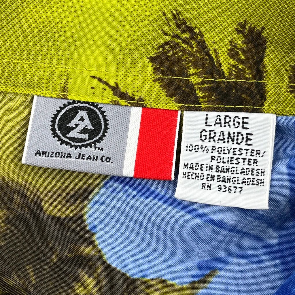 Arizona Jeans Hawaiian Shirt - Large Multicoloured Polyester