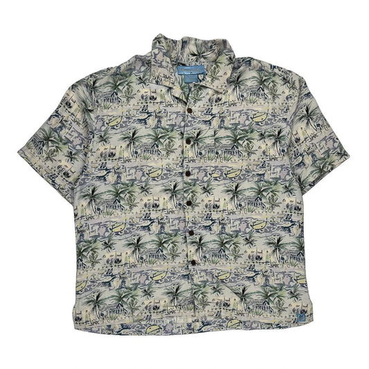 Bermuda Bay Hawaiian Shirt - XL Multicoloured Silk