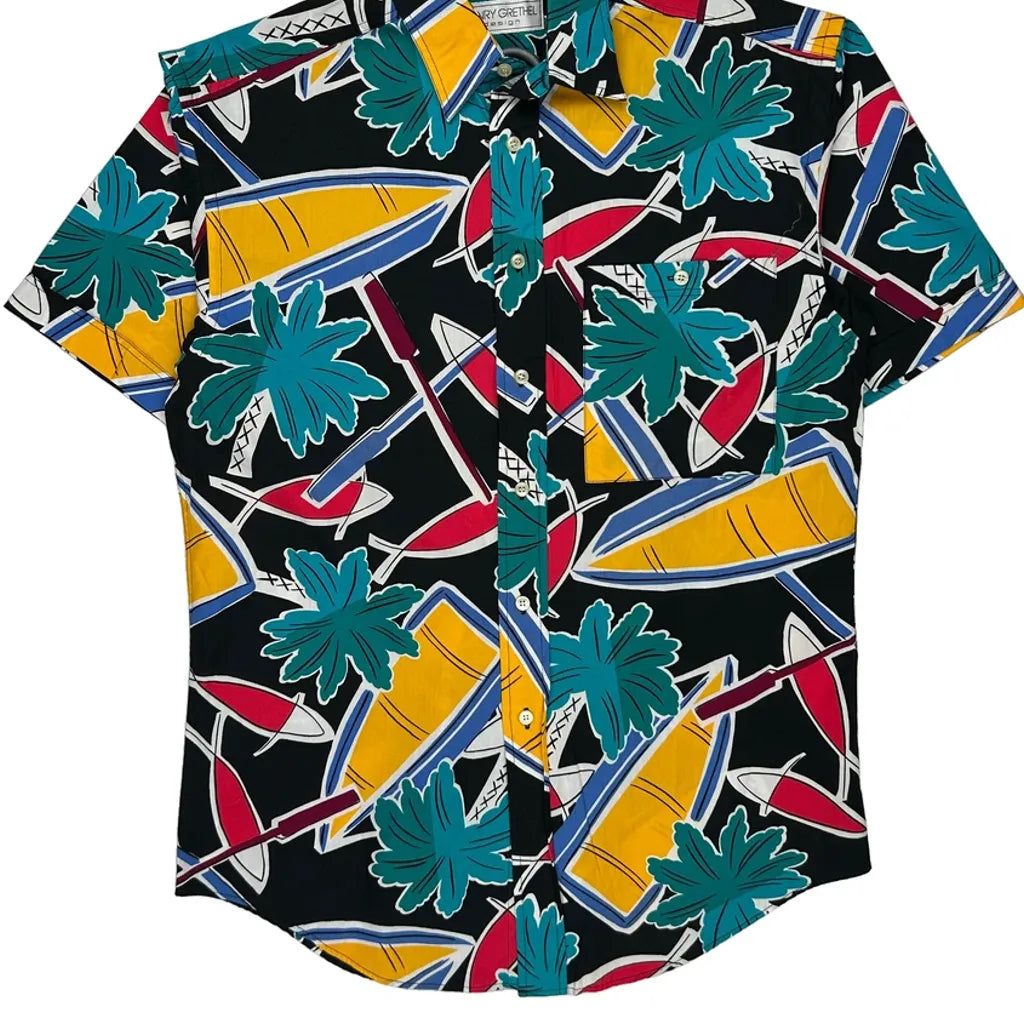 Henry Grethel Graphic Hawaiian Shirt - Small Multicoloured Cotton