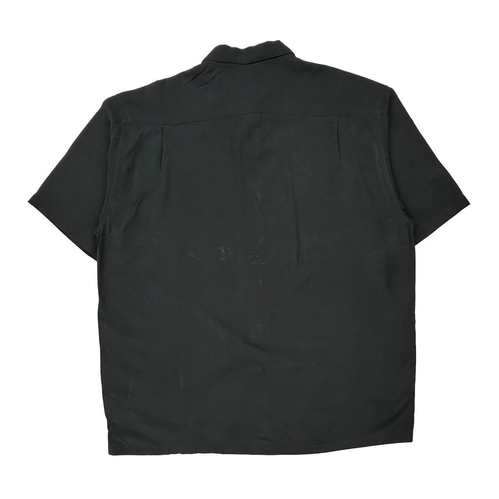 Comfort Fit Quiksilver Hawaiian Shirt - XL Black Cotton