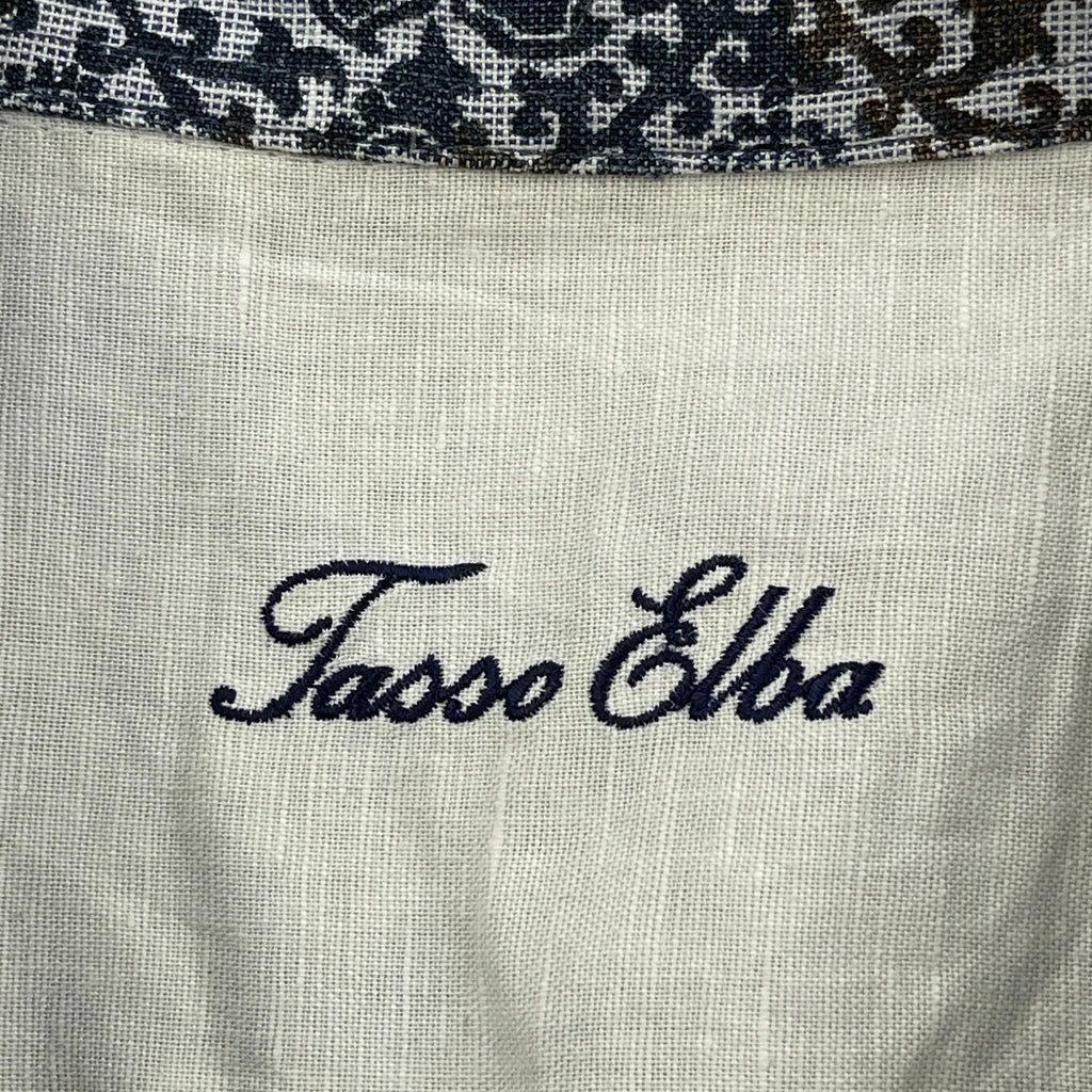 Tasso Elba Floral Hawaiian Shirt - Large Multicoloured Linen