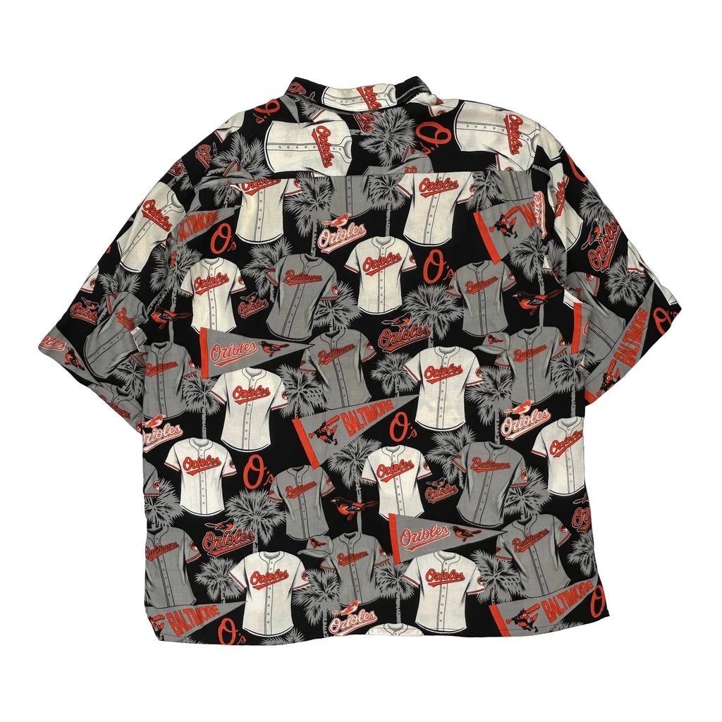 Baltimore Orioles Reyn Spooner Graphic Hawaiian Shirt - XL Multicoloured Viscose