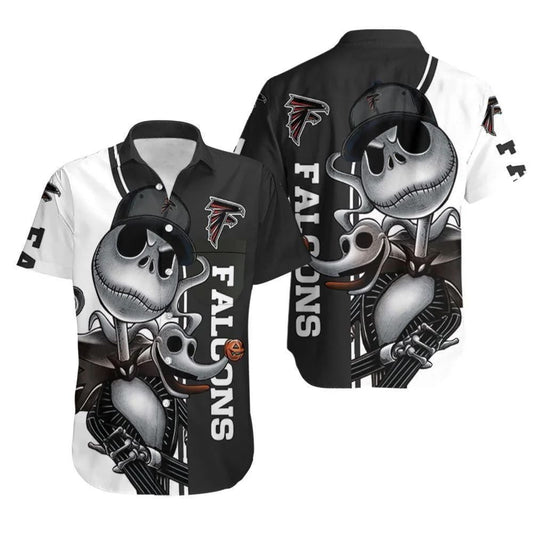 Atlanta Falcons Jack Skellington Zero Hawaiian Shirt by