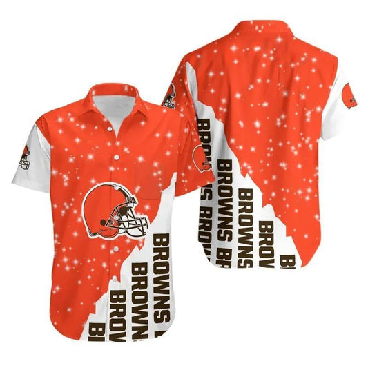 Cleveland Browns Hawaiian Shirt Starry Night Design 612902