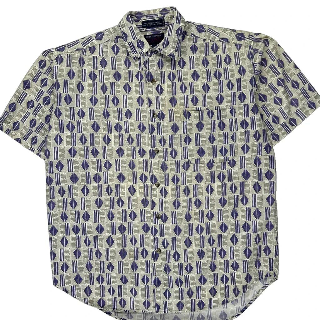 Christopher Rand Hawaiian Shirt - Medium Multicoloured Cotton