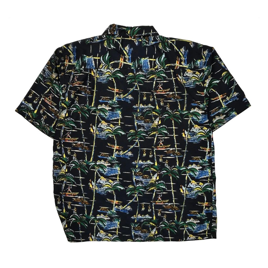 Savante Sport Hawaiian Shirt - Large Multicoloured Viscose