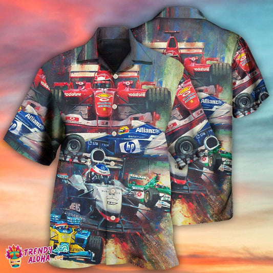 Unstoppable Formula One Car Racing Driver Hawaiian Shirt