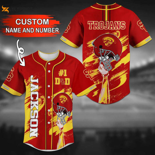 Customize Your Style with USC Trojans Personalized Baseball Jersey - lylyprint.com