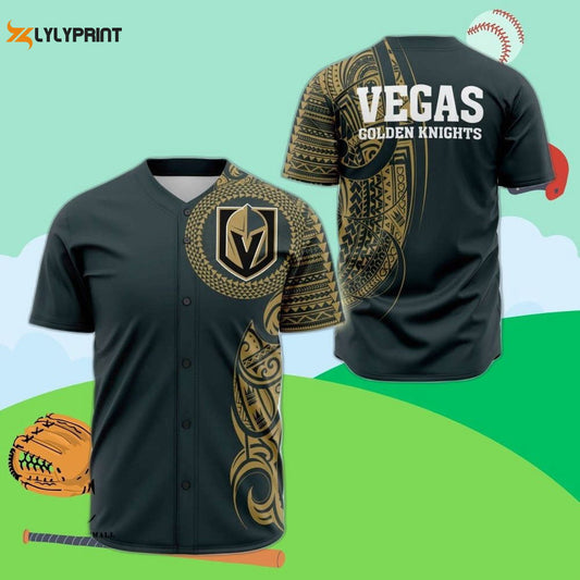 Vegas Golden Knights Baseball Jersey Custom For Fans BJ0123 - lylyprint.com