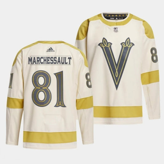 vegas golden knights #81 jonathan marchessault 2024 nhl winter classic jersey - cream