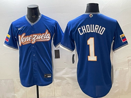 venezuela baseball #1 jackson chourio Blue 2026 world baseball classic 26 World Cup