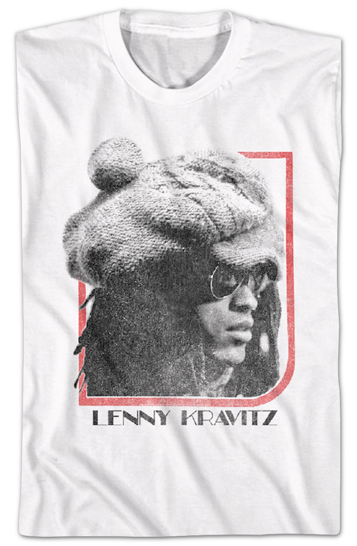 Vintage Black & White Photo Lenny Kravitz T-Shirt