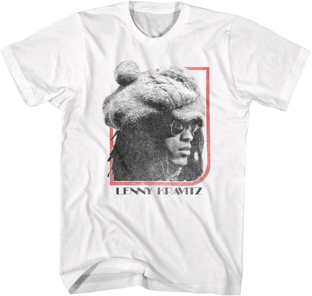 Vintage Black & White Photo Lenny Kravitz T-Shirt