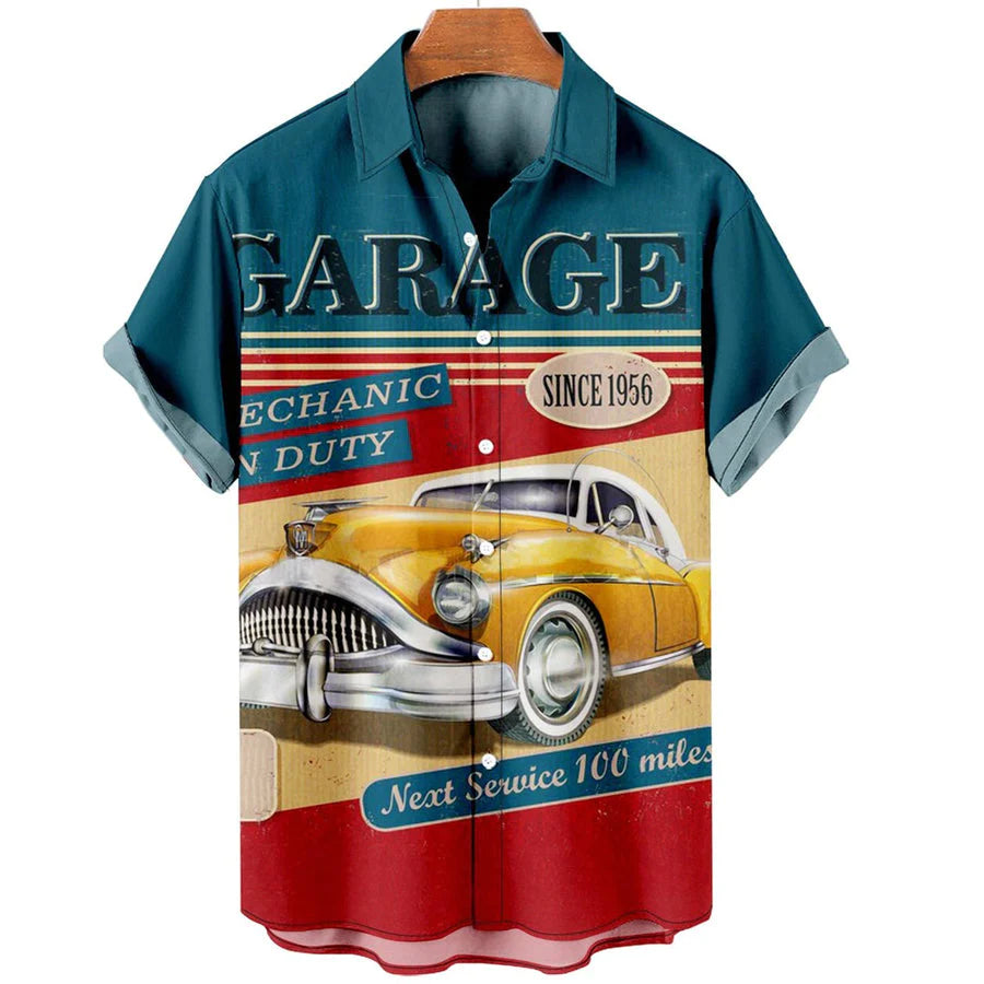 Vintage Cars Hawaiian Shirt A Trip Down Memory Lane