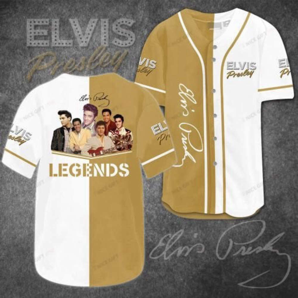 Vintage Elvis Presley Baseball Jersey – Classic Rock n Roll Apparel