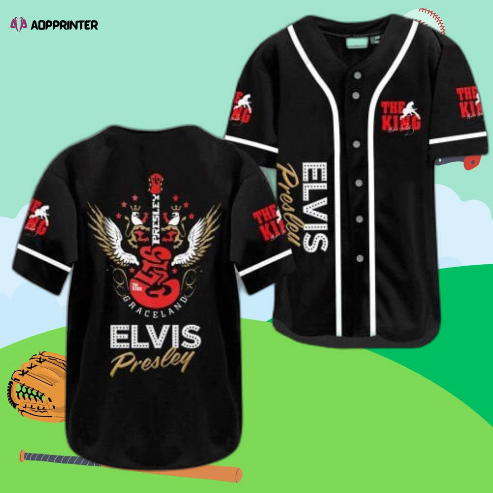 Vintage Elvis Presley Baseball Jersey – Iconic Retro Style Limited Edition