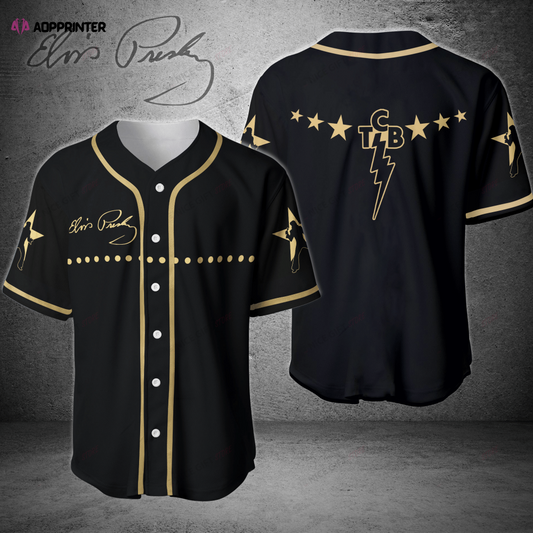 Vintage Elvis Presley Baseball Jersey – Rock n Roll Style for Fans!