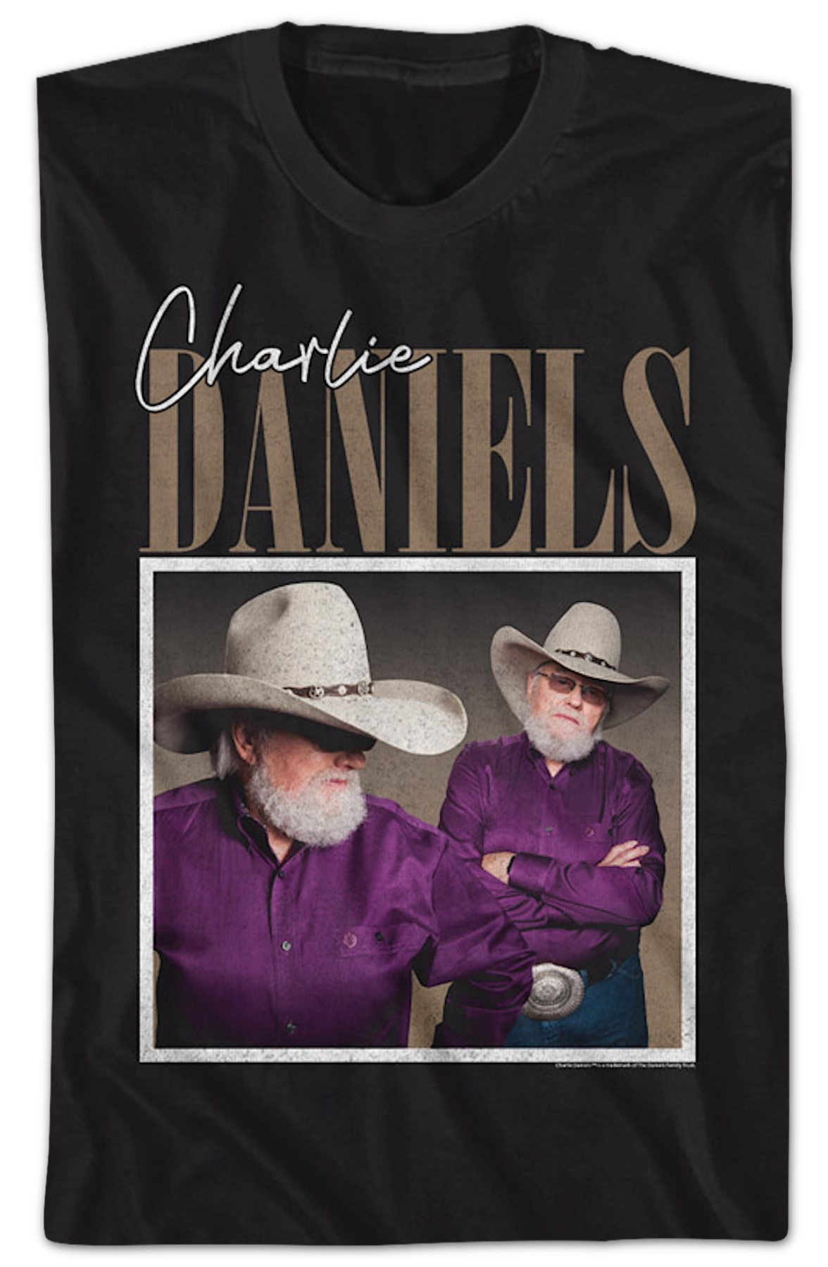 Vintage Photo Charlie Daniels T-Shirt