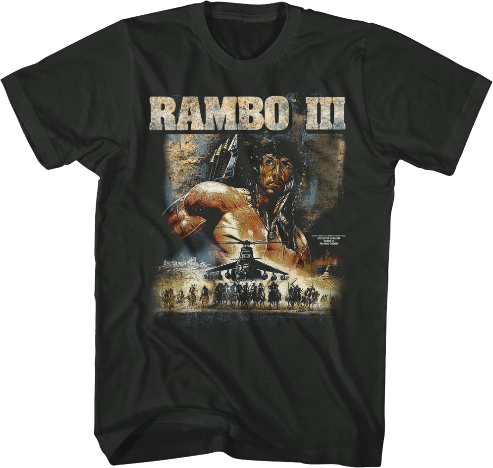 Vintage Poster Rambo III T-Shirt